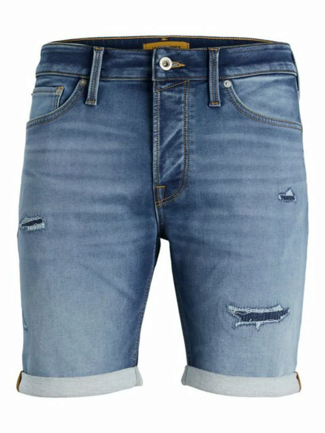 Jack & Jones Herren Jeans Short JJIRICK JJICON GE622- Regular Fit - Schwarz günstig online kaufen