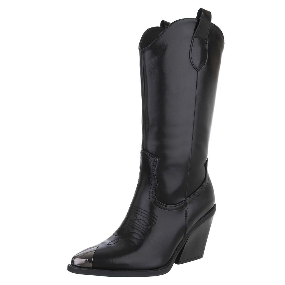 Ital-Design Cowboy-Stiefel mit Absatz für Damen günstig online kaufen