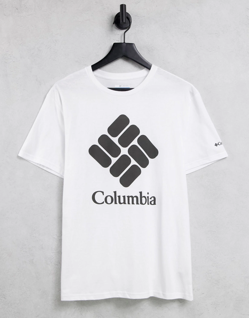 Columbia – Logo Trek – T-Shirt in Weiß günstig online kaufen