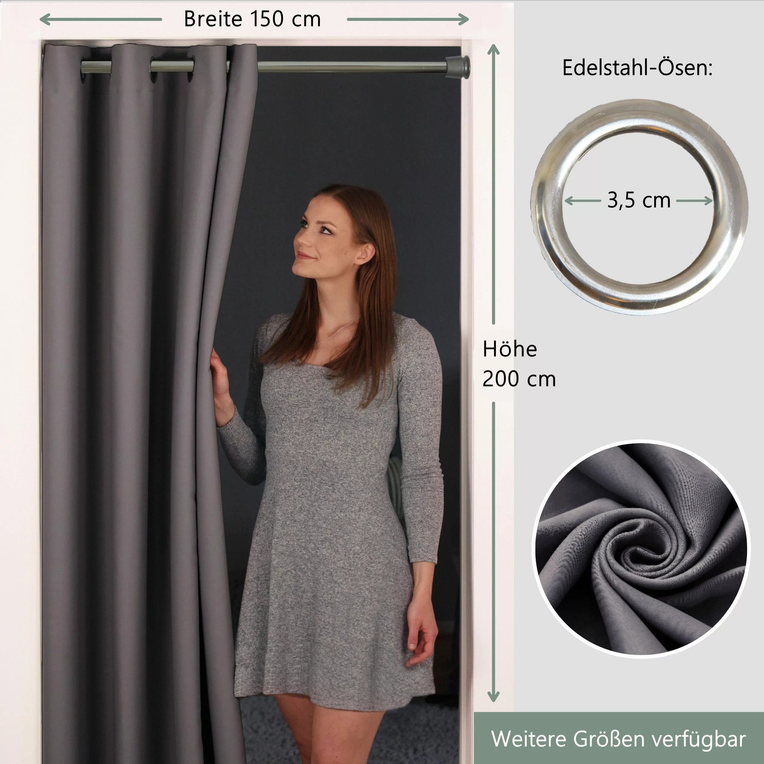 tinycurtains Türvorhang für alle gängigen Türgrößen, günstig online kaufen