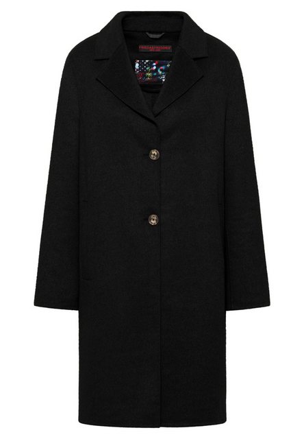 Frieda & Freddies Wollmantel Wool Coat / Ria mit Farb- und Materialkombinat günstig online kaufen