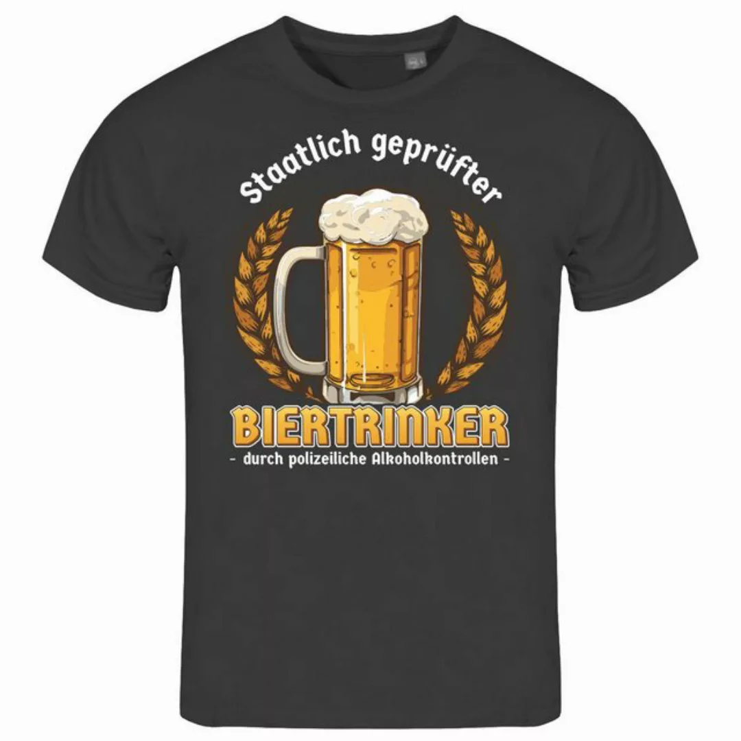 deinshirt Print-Shirt Herren T-Shirt Staatlich geprüfter Biertrinker Funshi günstig online kaufen