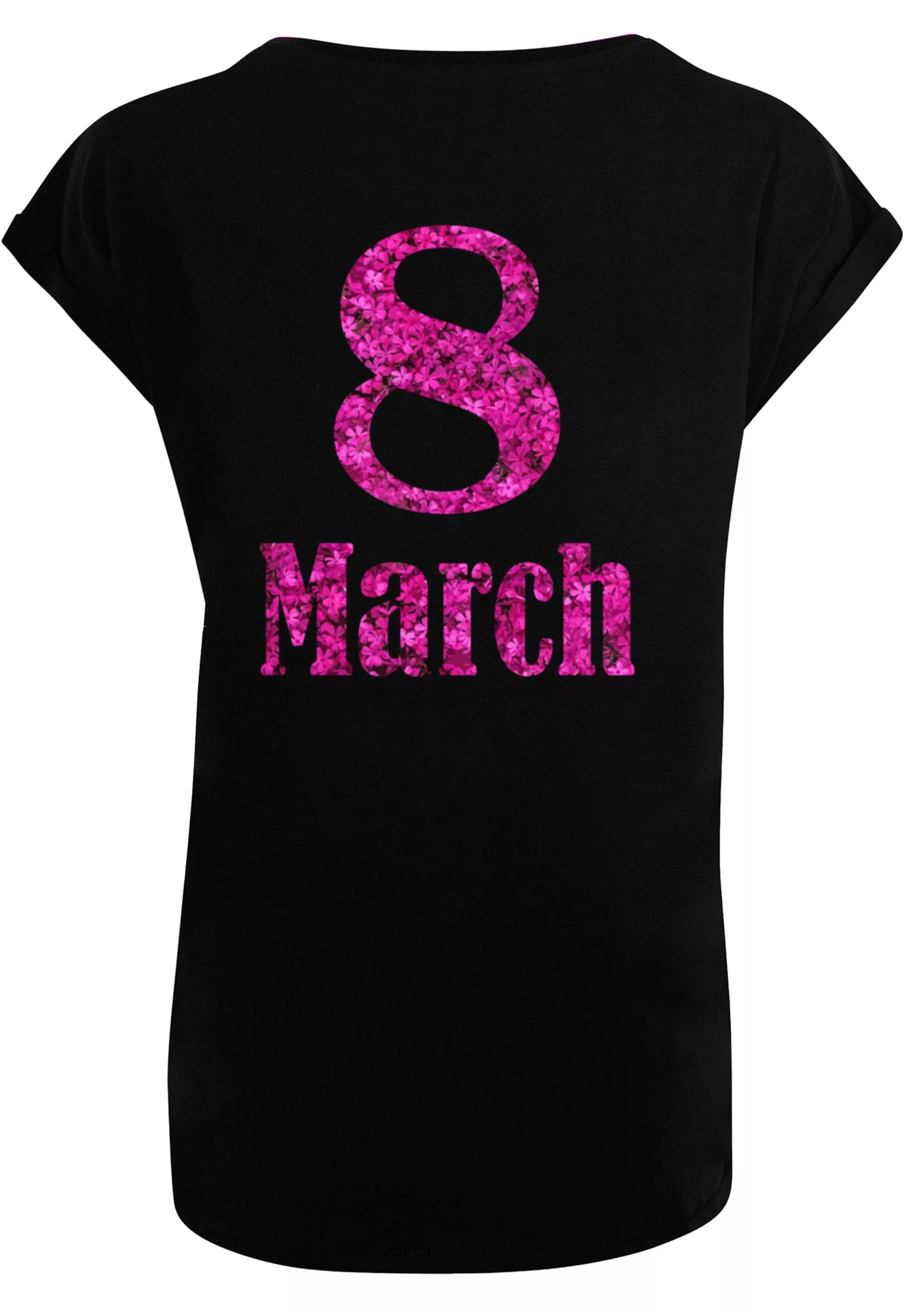 Merchcode T-Shirt "Merchcode Damen Ladies WD - 8 March Extended Shoulder Te günstig online kaufen