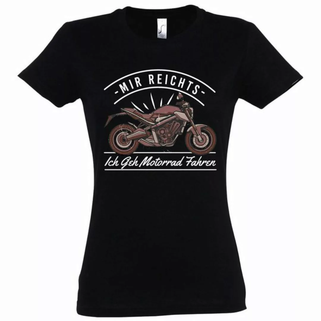 Youth Designz T-Shirt Ich Geh Motorrad Fahren Damen Shirt mit lustigem Bike günstig online kaufen