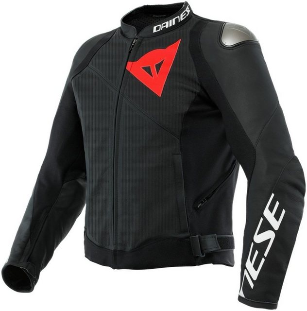 Dainese Motorradjacke Sportiva Perforierte Motorrad Lederjacke günstig online kaufen