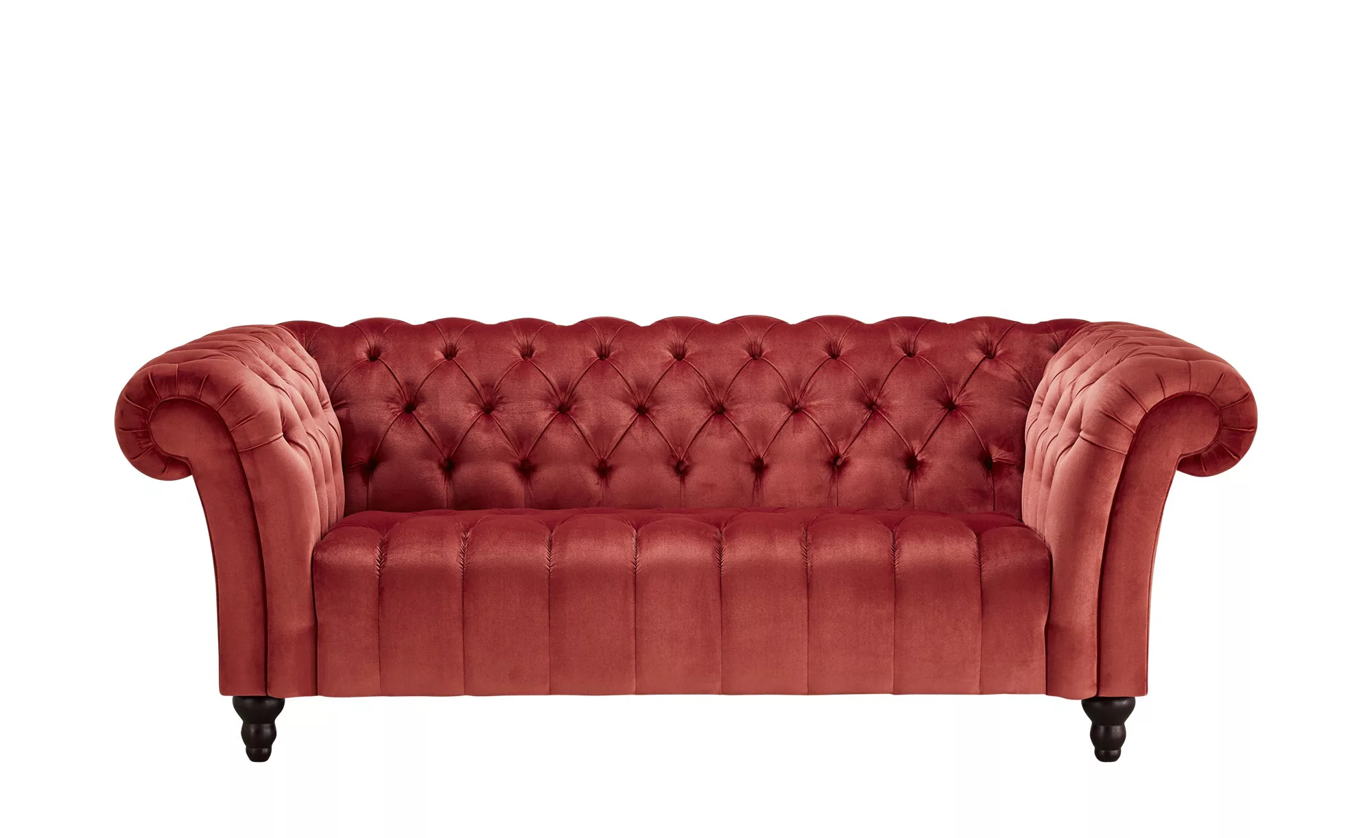 Sofa, 2-sitzig - rot - 205 cm - 74 cm - 101 cm - Polstermöbel > Sofas > 2-S günstig online kaufen