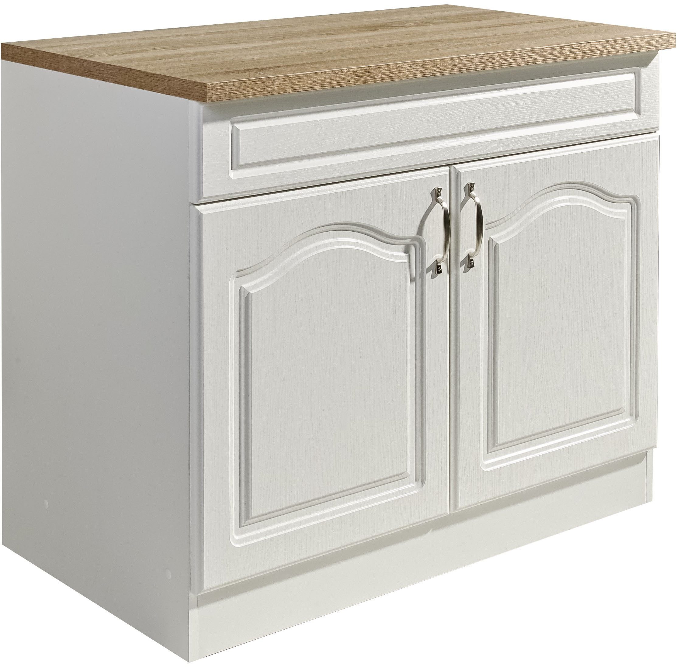 wiho Küchen Spülenschrank "Linz", 100 cm breit, in Landhaus-Optik günstig online kaufen