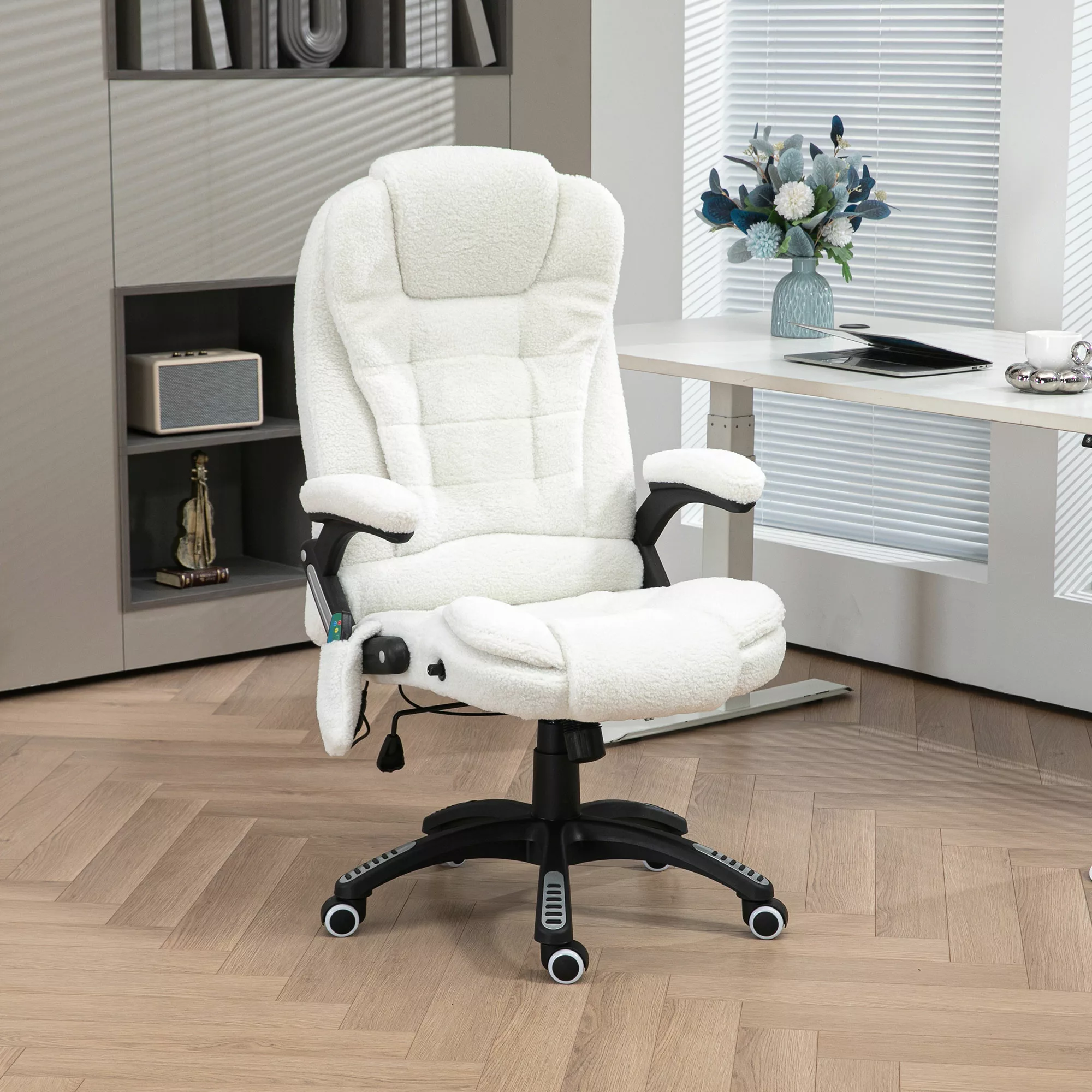 Vinsetto Massage-Bürostuhl mit Wippfunktion, Schreibtischstuhl, höhenverste günstig online kaufen