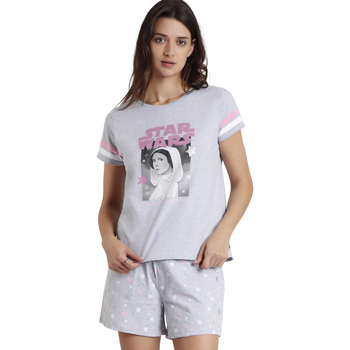 Admas  Pyjamas/ Nachthemden Pyjama Shorts T-Shirt Leia Star Wars günstig online kaufen