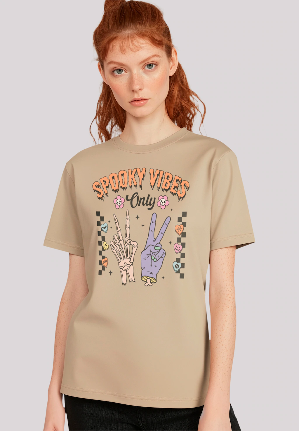 F4NT4STIC T-Shirt "Retro Halloween Spooky Vibes Only", Premium Qualität, Un günstig online kaufen