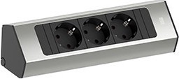 Bachmann CASIA Steckdosenleiste 2m Edelstahl-Optik 932.000 - 932000 günstig online kaufen