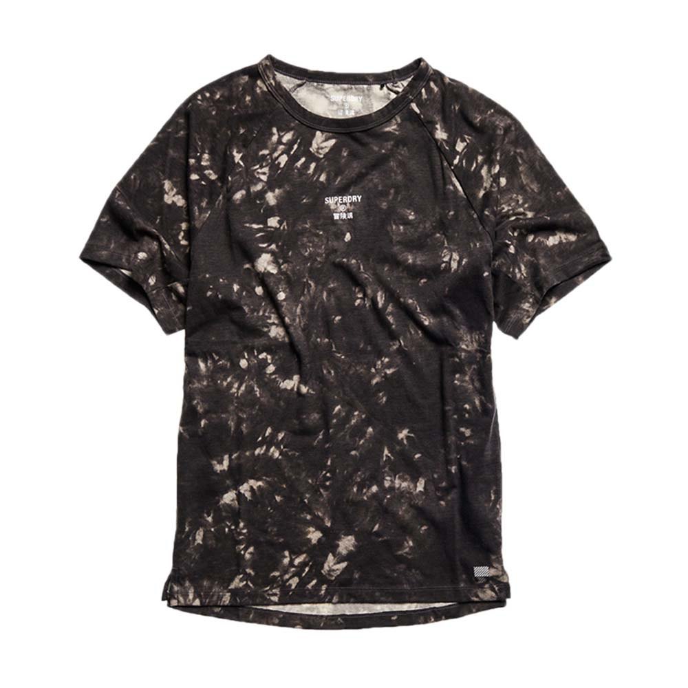 Superdry Train Loose Kurzarm T-shirt L Grey Tie Dye günstig online kaufen