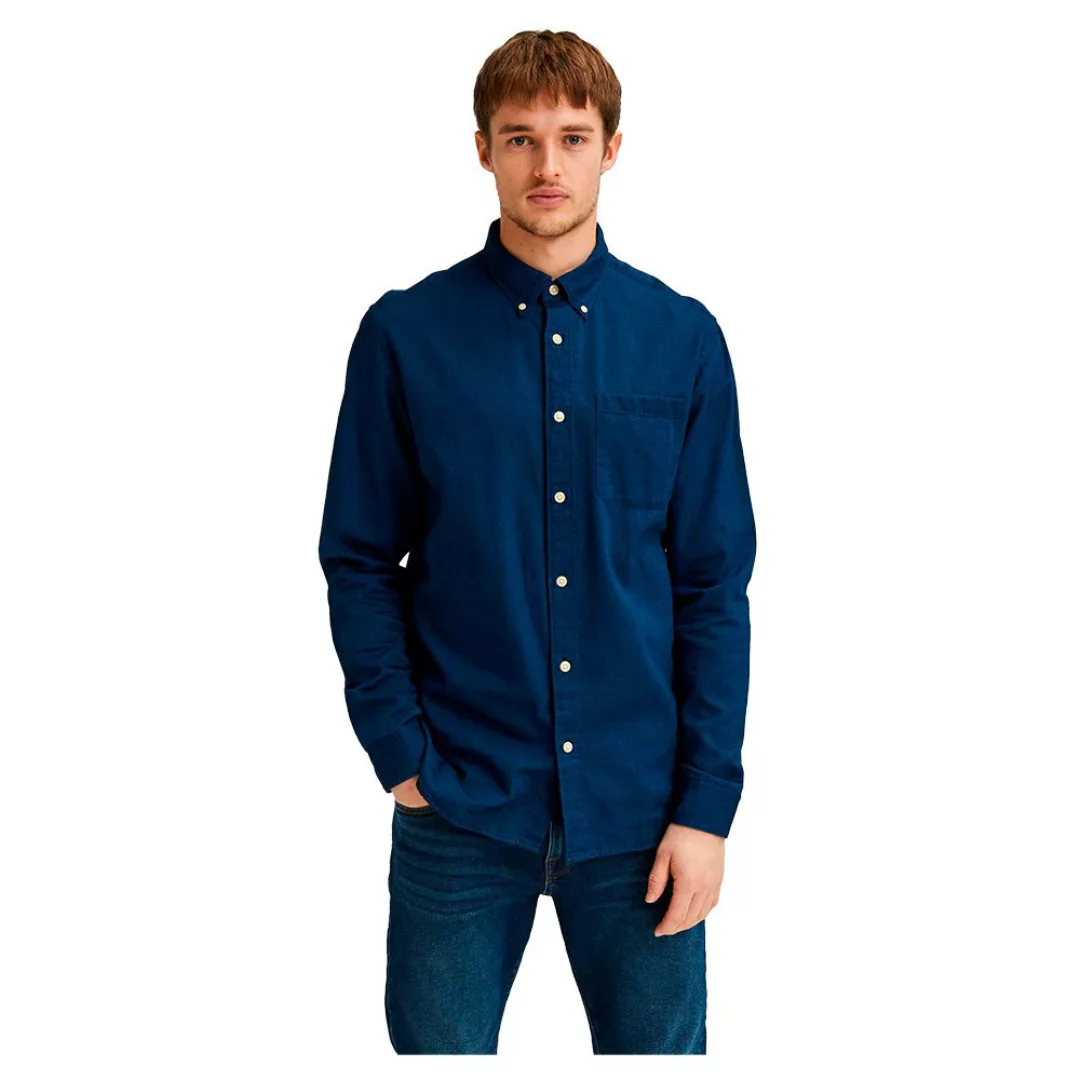 Selected Regrick Denim Langarm Hemd XS Dark Blue Denim günstig online kaufen