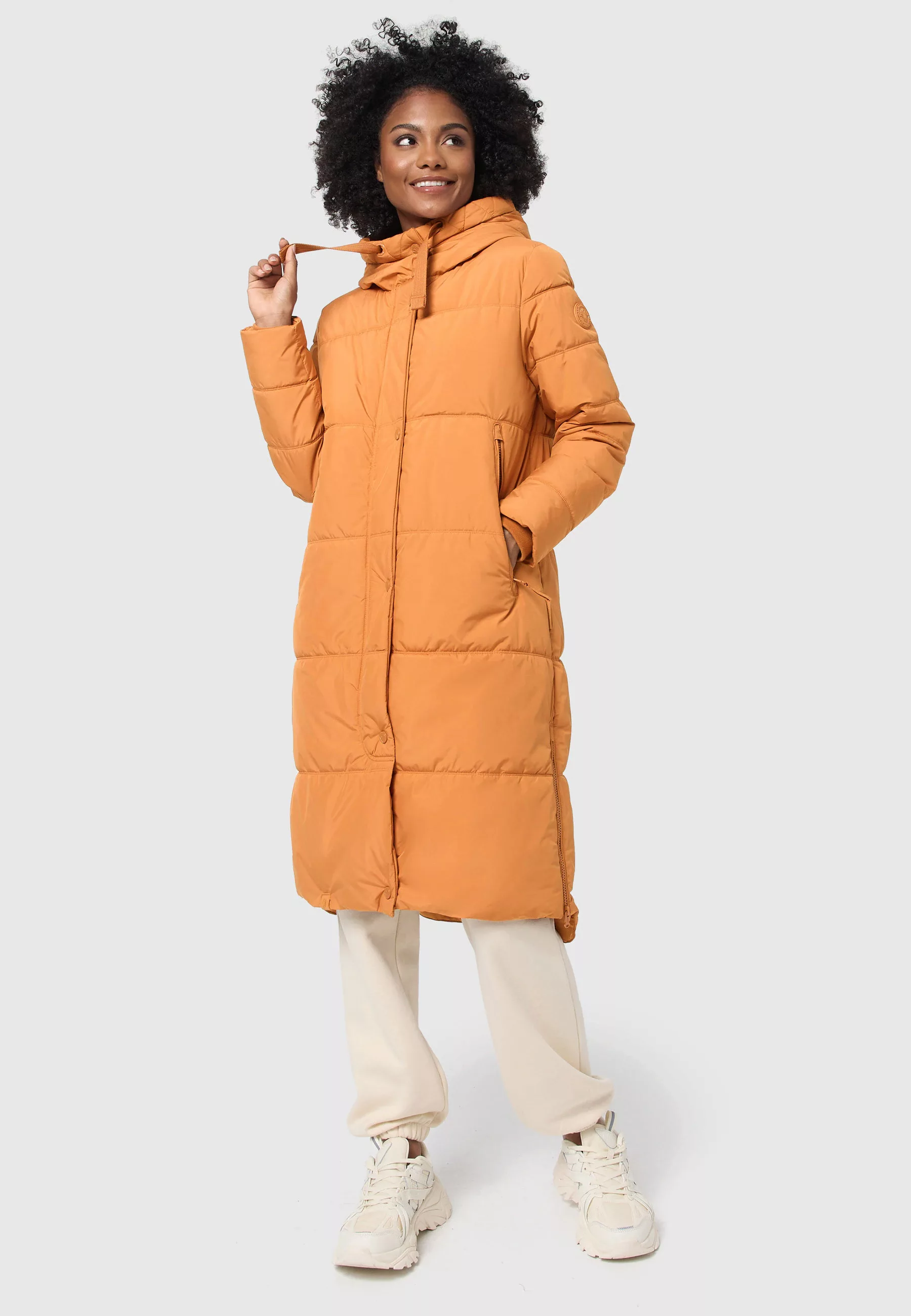 Marikoo Winterjacke "Soranaa", langer Winter Mantel mit Kapuze günstig online kaufen