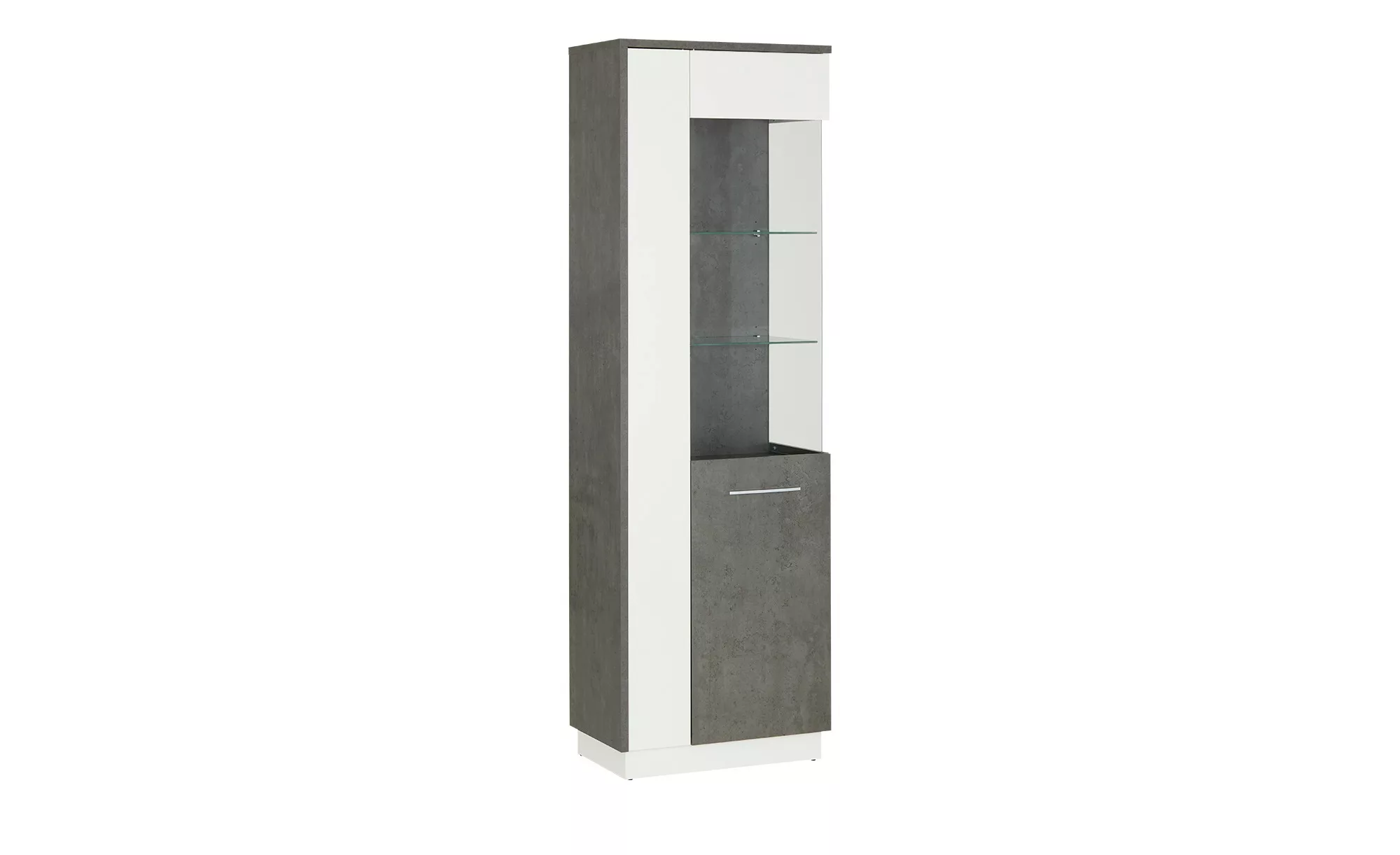 Vitrine  Zenga ¦ grau ¦ Maße (cm): B: 63 H: 198 T: 38 Kommoden & Sideboards günstig online kaufen