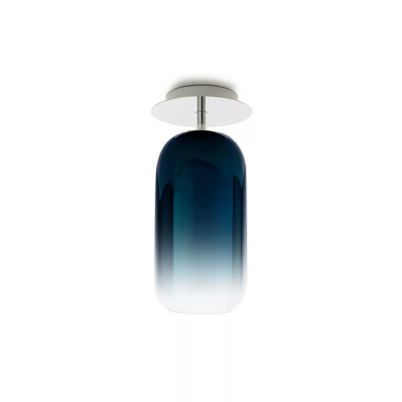 Deckenleuchte Gople Mini glas blau transparent / Glas - H 35 cm - Artemide günstig online kaufen