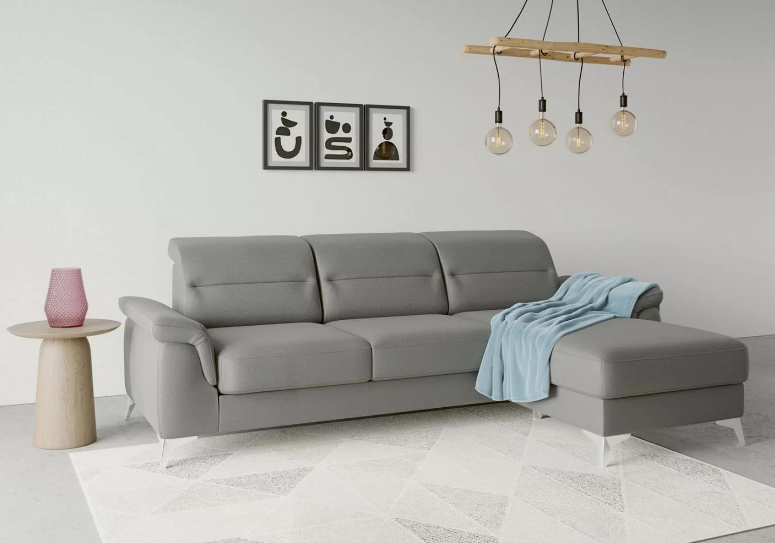 sit&more Ecksofa Sinatra L-Form, mit Recamiere, optinal mit Kopfteilverstel günstig online kaufen