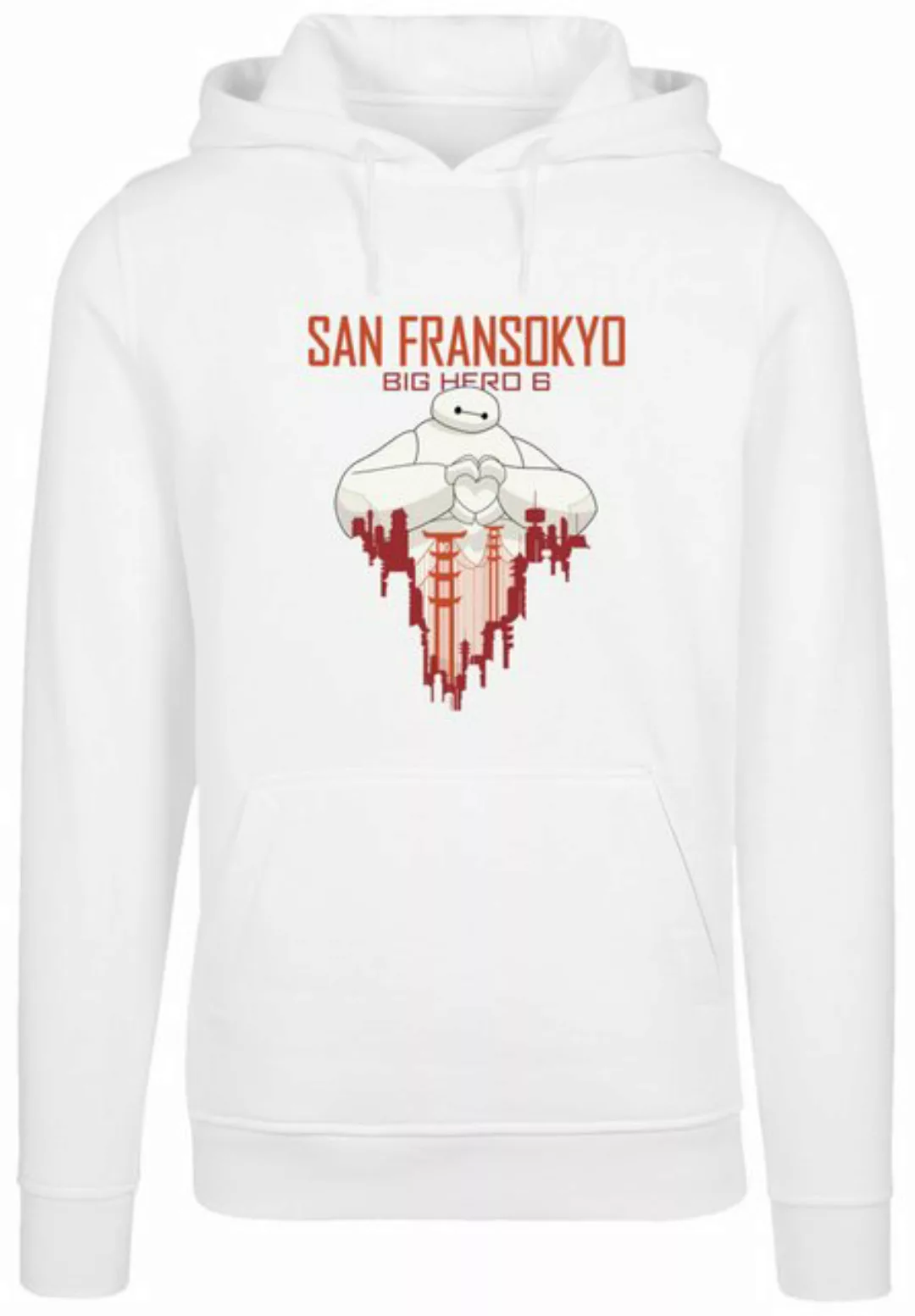 F4NT4STIC Kapuzenpullover "Big Hero 6 Baymax San Fransokyo Heart", Premium günstig online kaufen