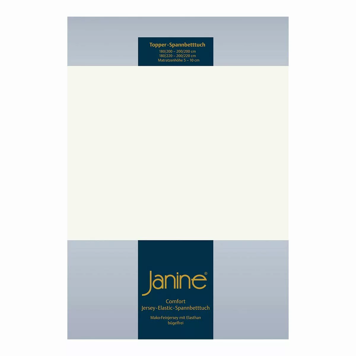 Janine Topper-Spannbetttuch 5001 (für Box-Spring Betten) marine Größe:  150 günstig online kaufen