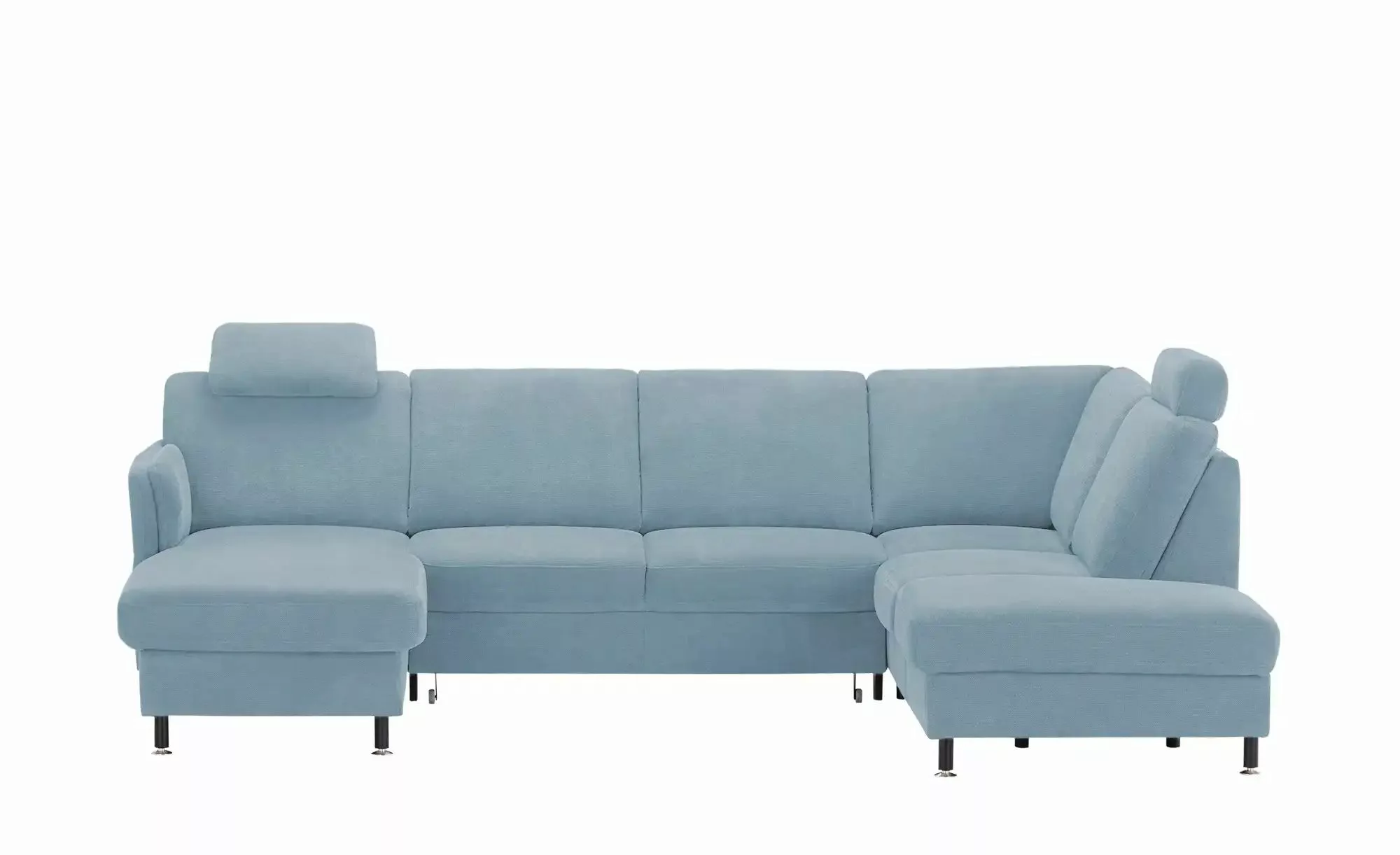 meinSofa Wohnlandschaft  Veit ¦ blau ¦ Maße (cm): B: 305 H: 90 T: 200.0 Pol günstig online kaufen