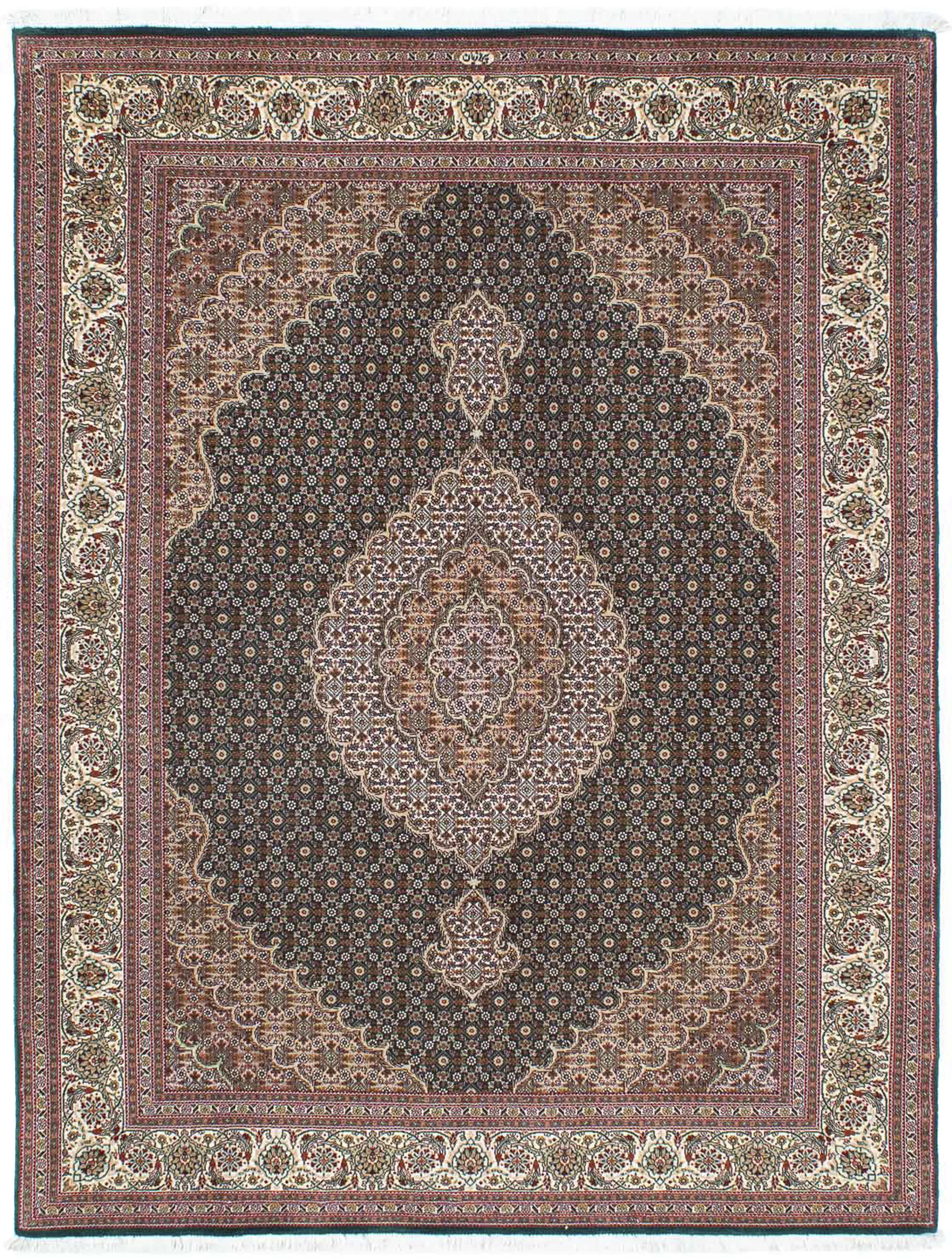 morgenland Orientteppich »Perser - Täbriz - 198 x 152 cm - grün«, rechtecki günstig online kaufen