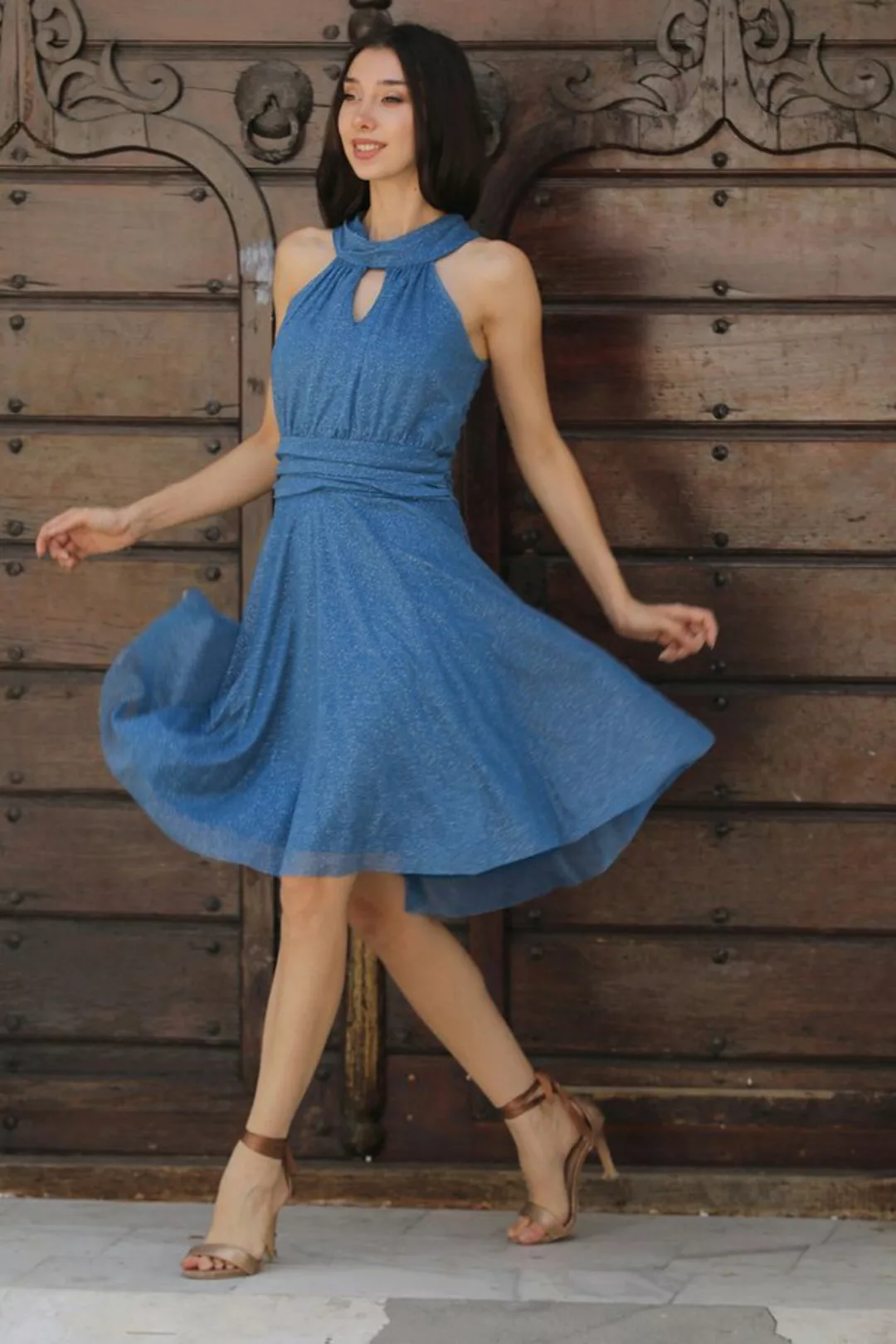 Modabout Abendkleid Kurzes Midikleid Sommerkleid für Damen - NELB0063D3376İ günstig online kaufen