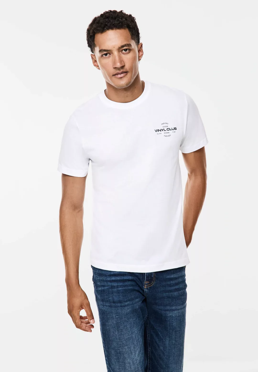 STREET ONE MEN T-Shirt, aus reiner Baumwolle günstig online kaufen