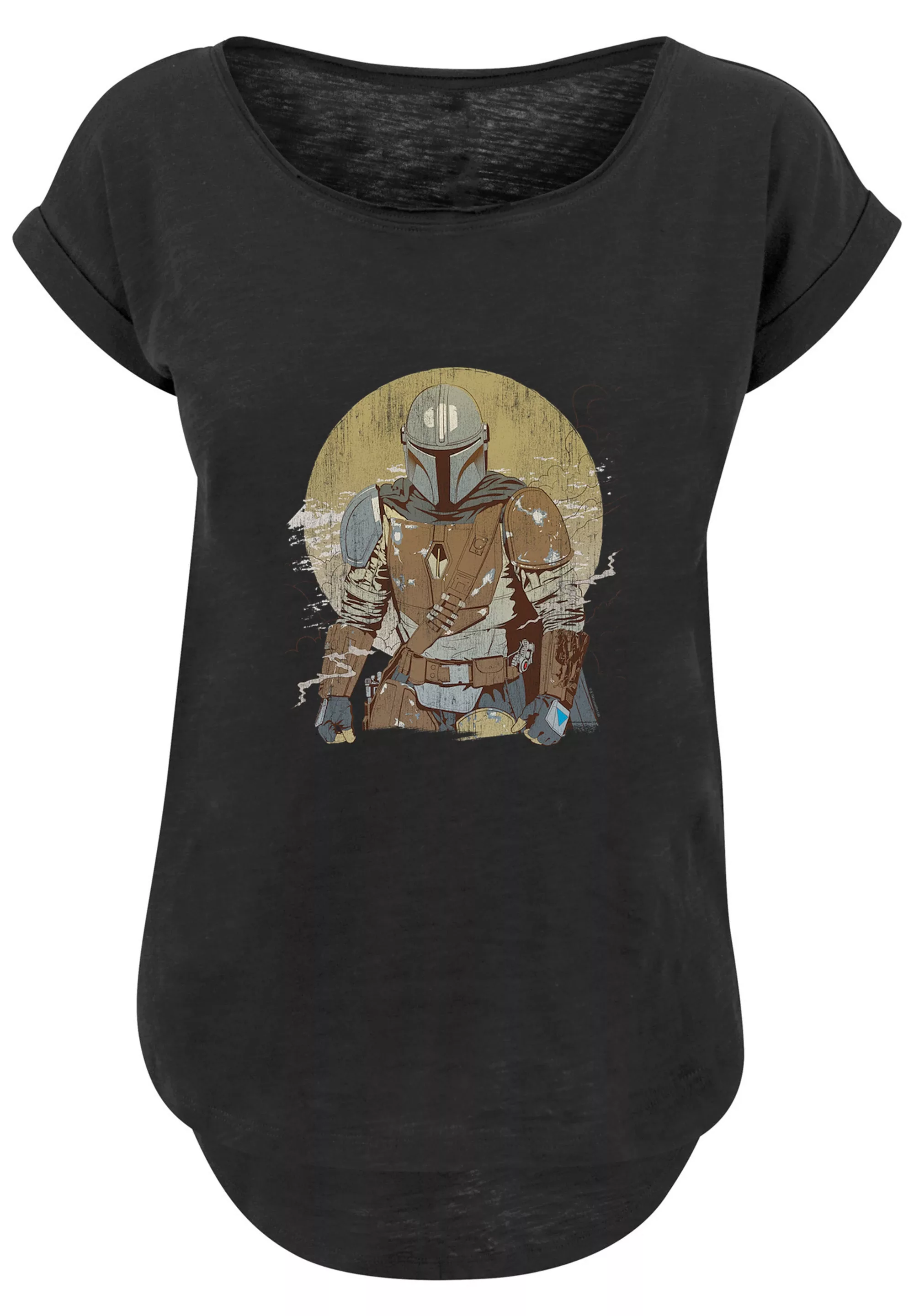 F4NT4STIC T-Shirt "Star Wars Mandalorian Distressed Warrior", Damen,Premium günstig online kaufen