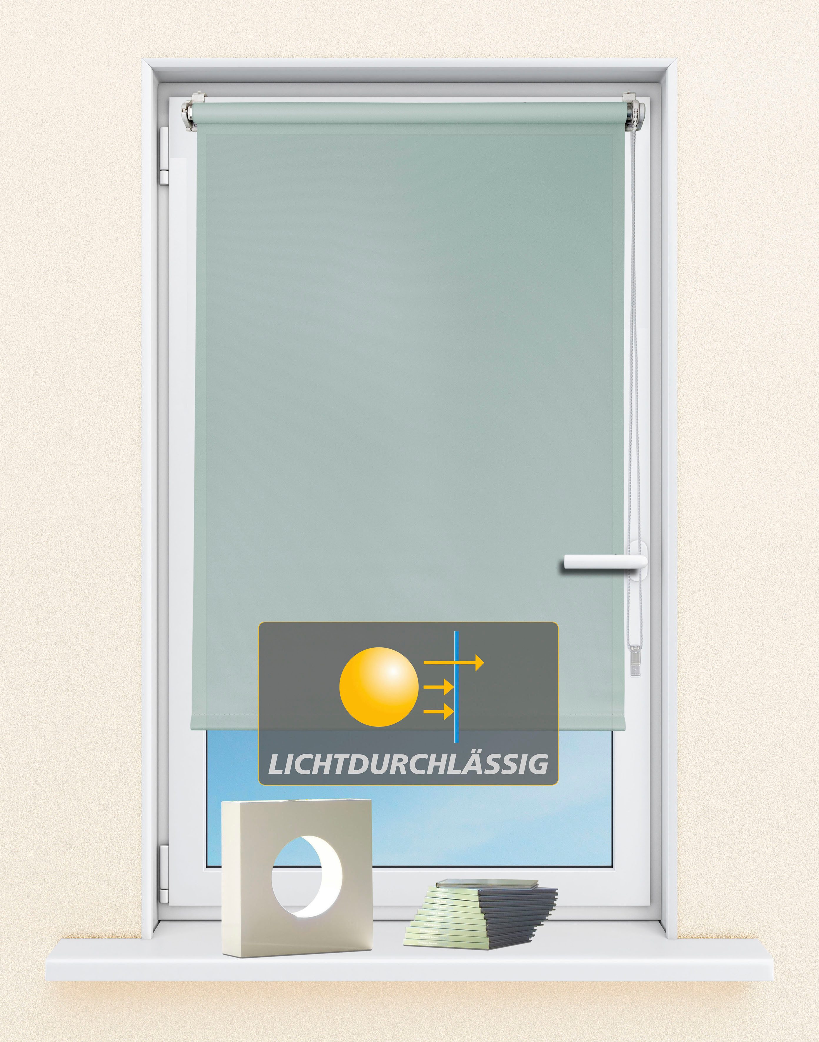 Kutti Seitenzugrollo »Seitenzugrollo 'Ida', Lichtschutz, Klemmfix, ohne Boh günstig online kaufen