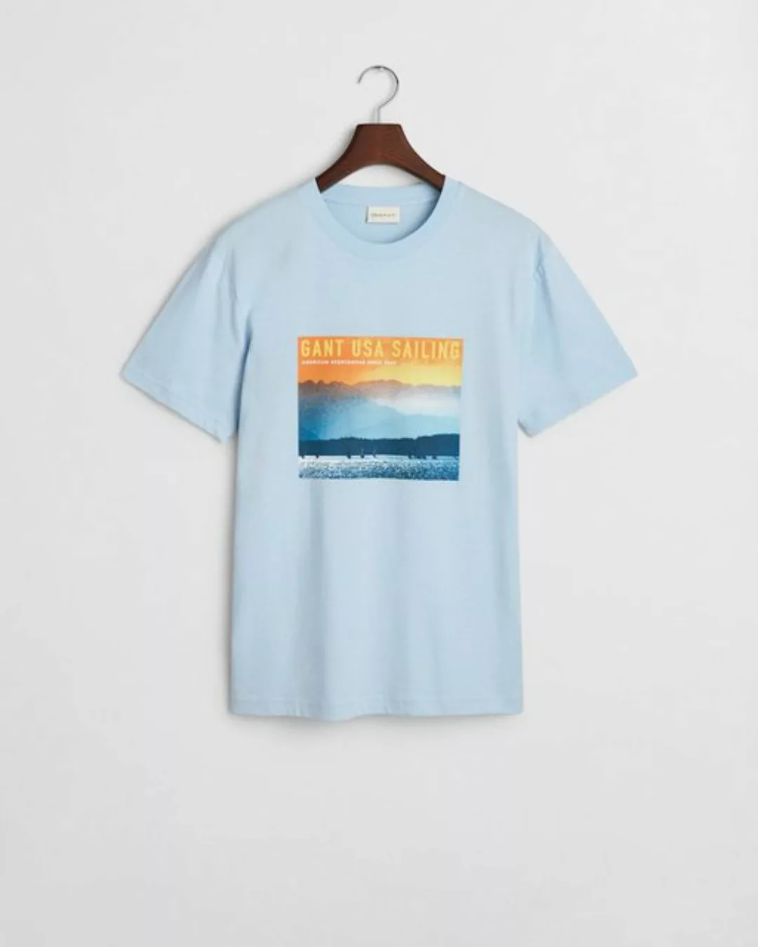 Gant T-Shirt PLACED GRAPHIC T-SHIRT, FRESH BLUE günstig online kaufen