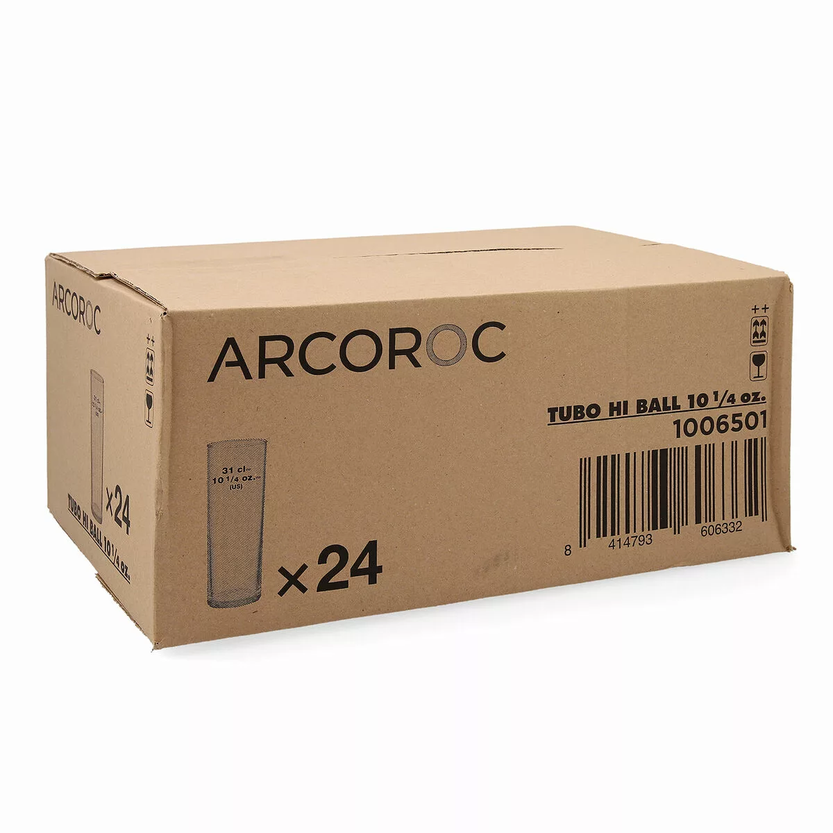Gläserset Arcoroc   Röhre Durchsichtig Glas 300 Ml (24 Stück) günstig online kaufen