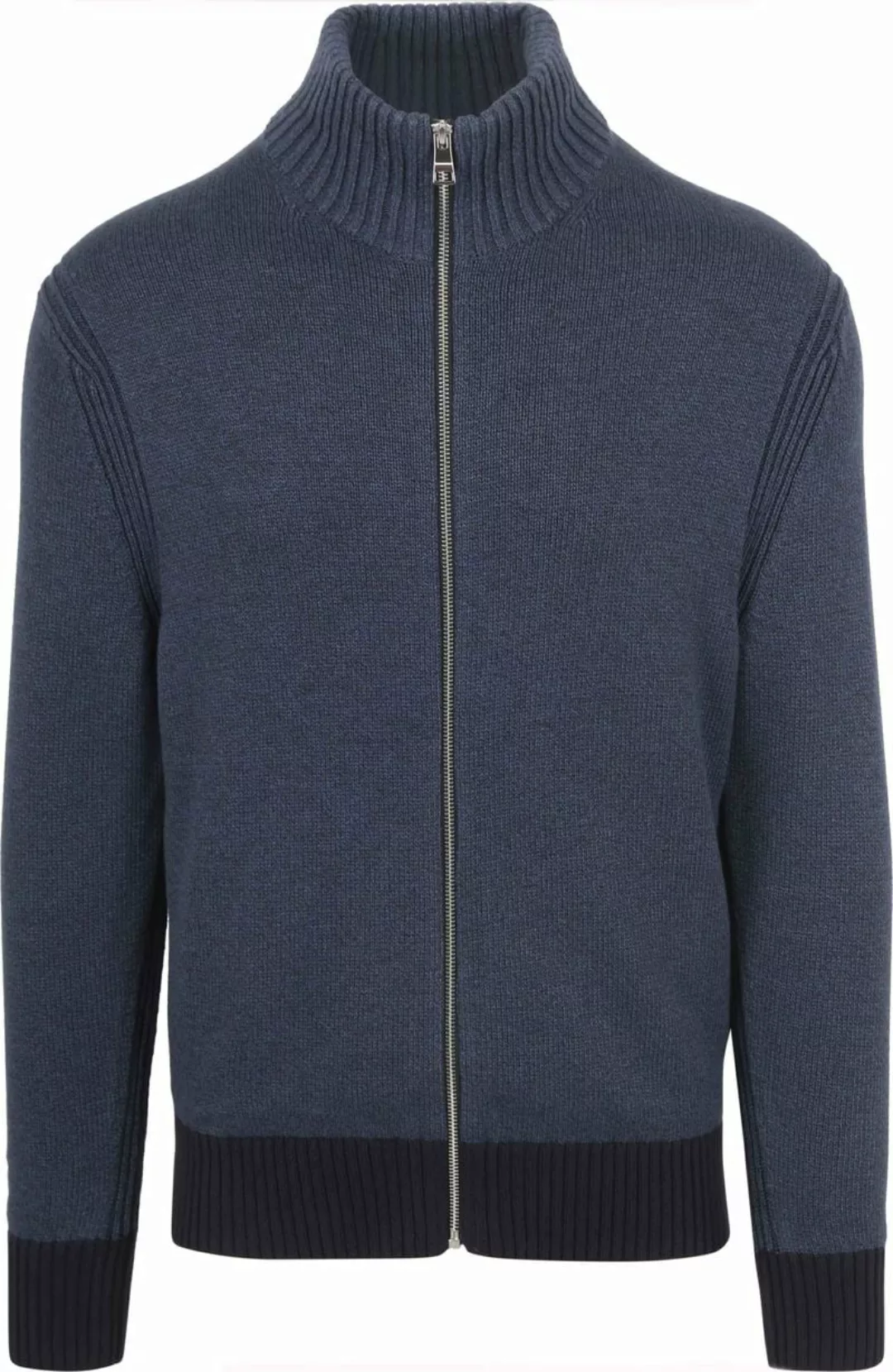 Tommy Hilfiger Strickjacke Mouliné Navy  - Größe XL günstig online kaufen