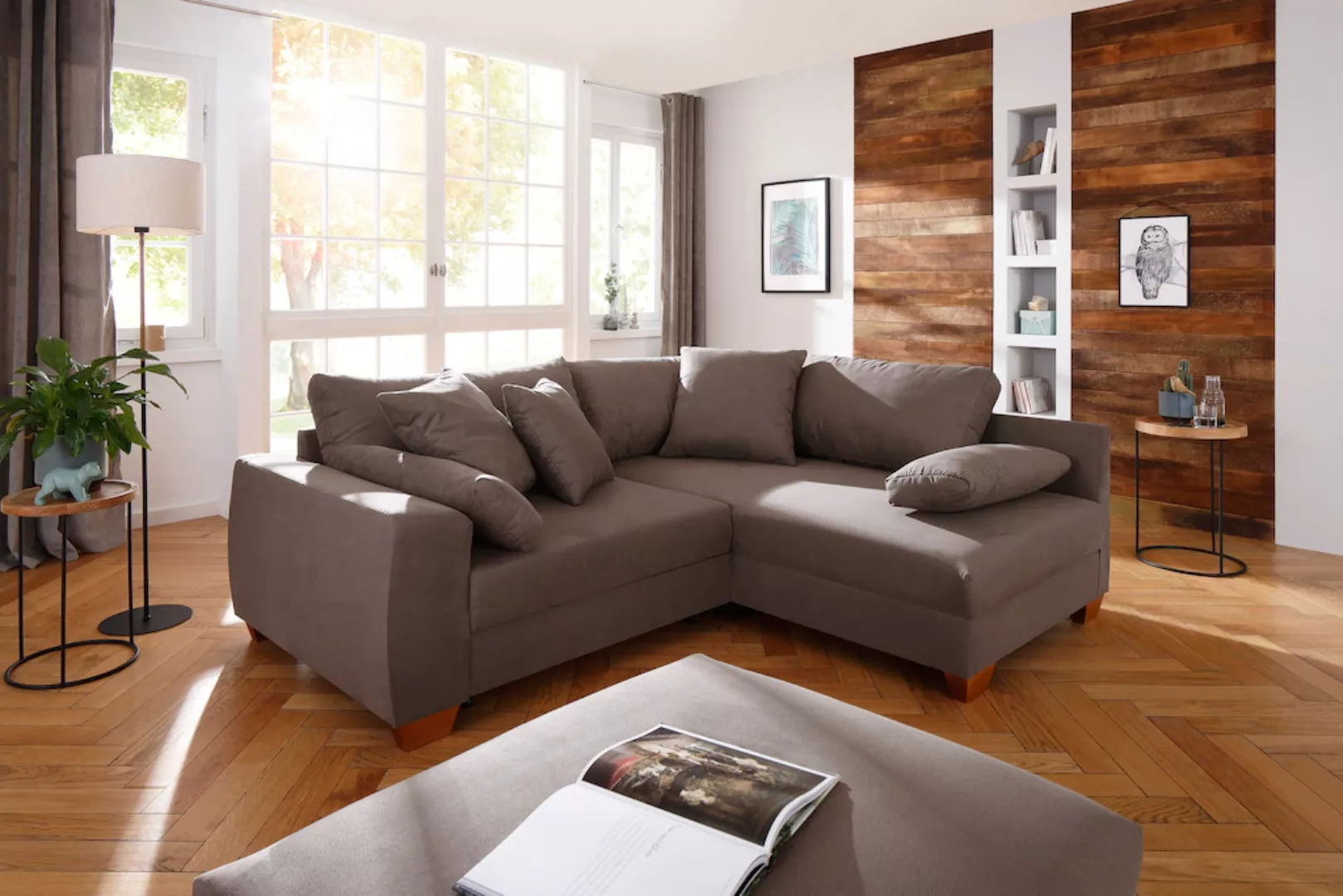 Home affaire Ecksofa "DuraSpring", mit Taschenfederkern, bis 140 kg belastb günstig online kaufen