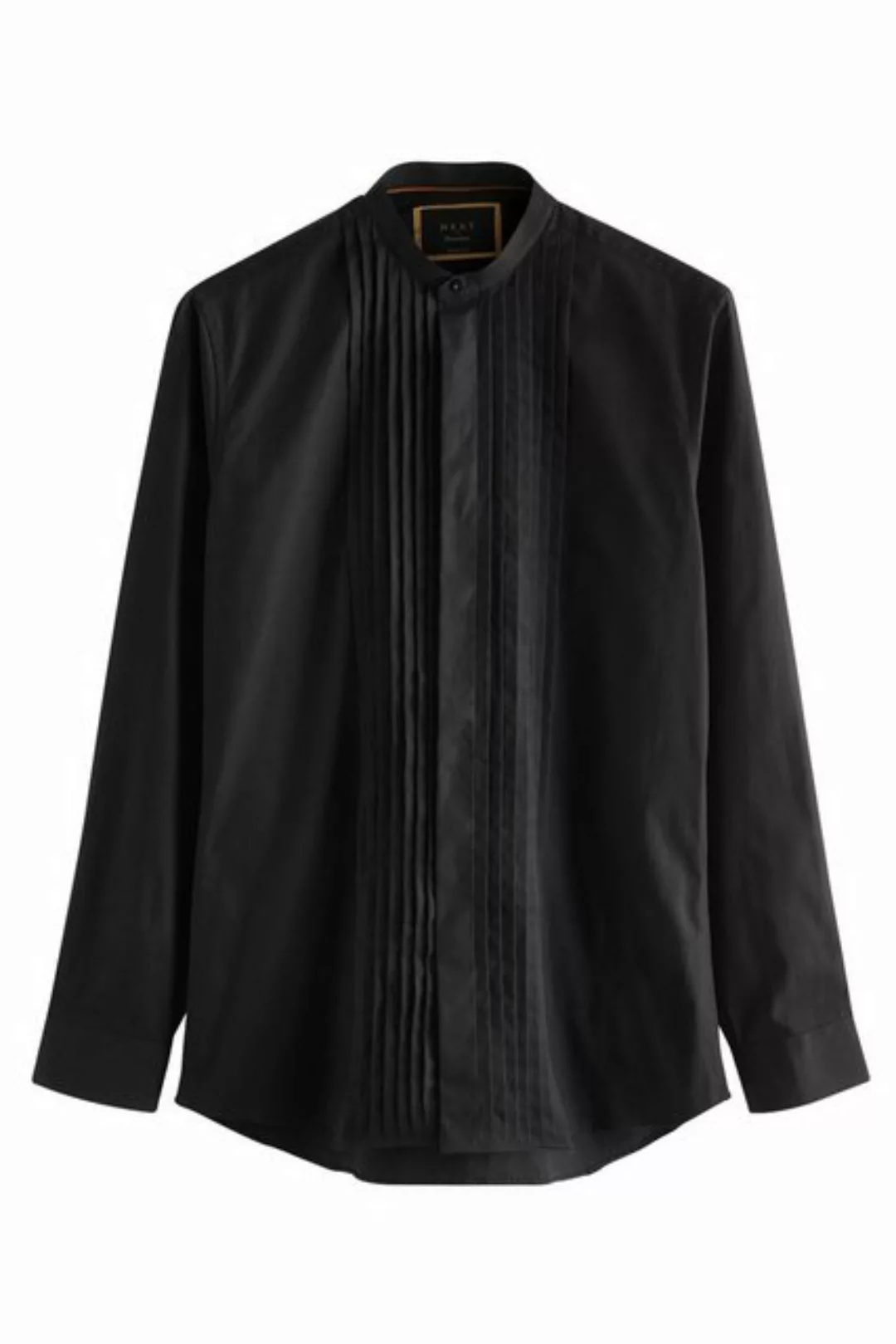 Next Langarmhemd Slim Fit Anzughemd mit Falten und Sportmanschetten (1-tlg) günstig online kaufen