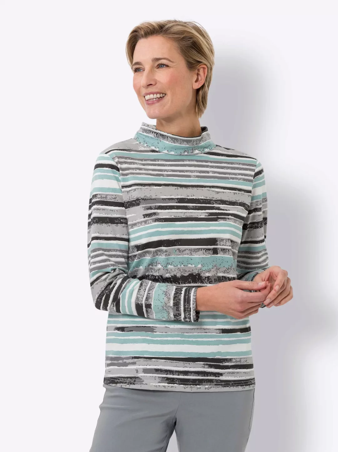 Classic Basics Stehkragenshirt "Stehkragen-Shirt", (1 tlg.) günstig online kaufen