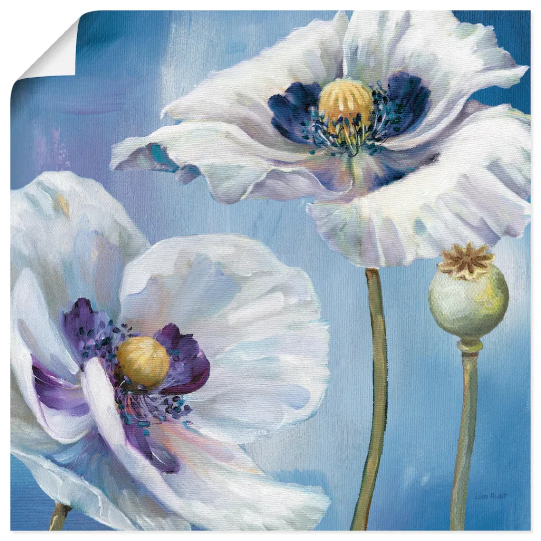 Artland Wandbild "Blauer Tanz II", Blumen, (1 St.), als Leinwandbild, Poste günstig online kaufen