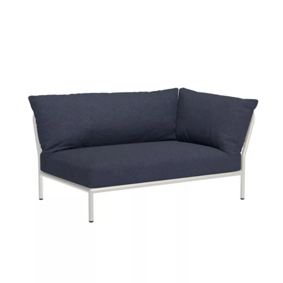 LEVEL2 Outdoor Sofa Lounge-Modul 2 Indigo Weiß Rechts günstig online kaufen