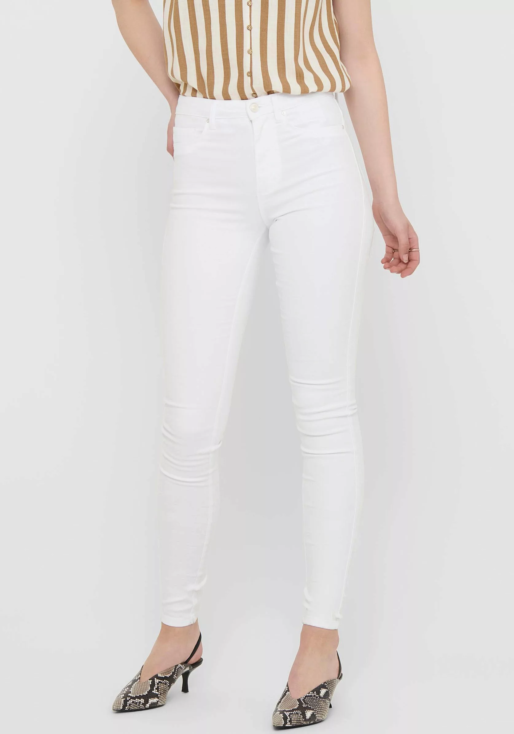 ONLY Skinny-fit-Jeans "ONLROYAL HW SK JEANS DNM WHITE NOOS" günstig online kaufen