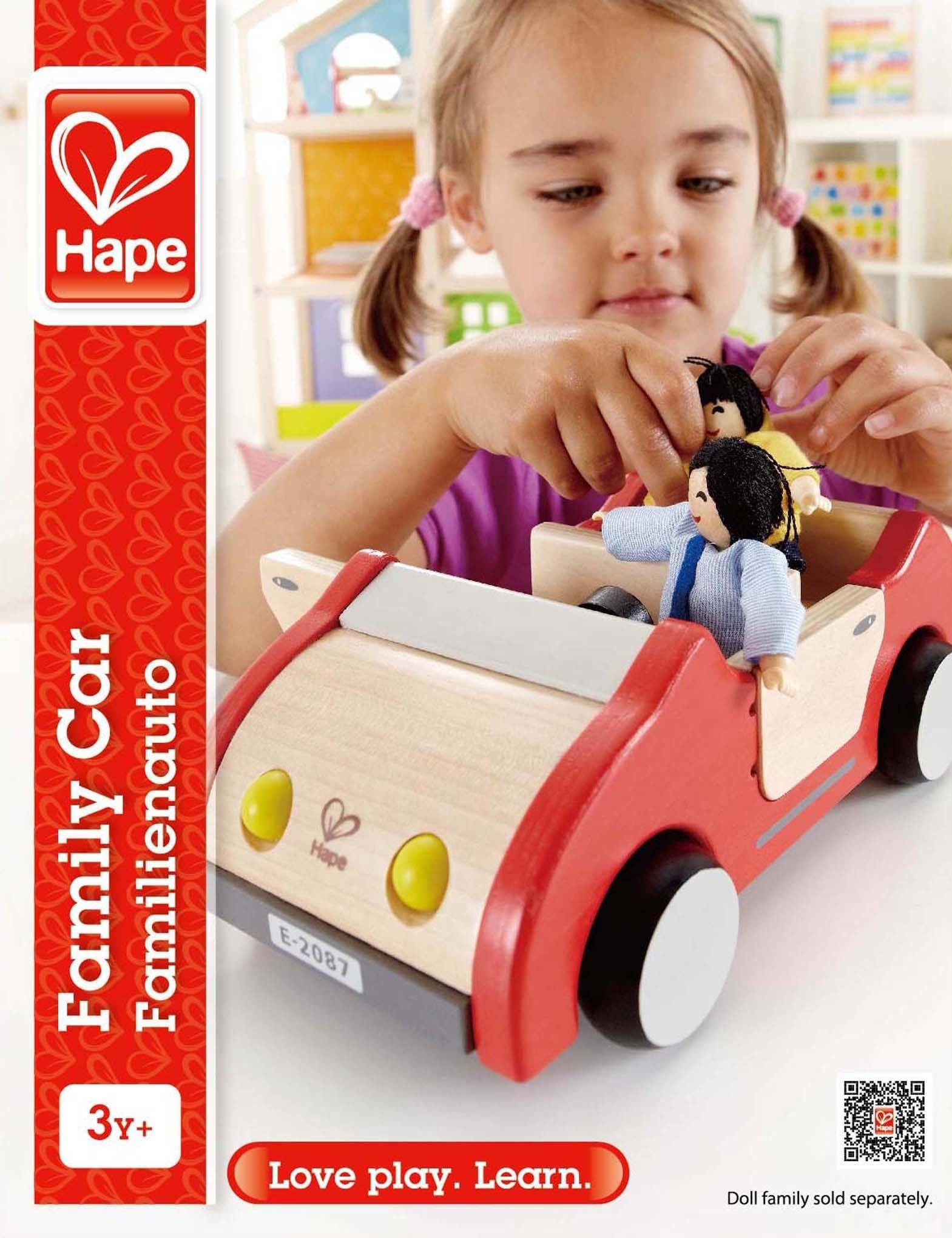 Hape Spielzeug-Auto Familienauto, aus Holz günstig online kaufen