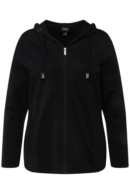 Ulla Popken Sweatjacke Hoodie-Jacke Herzen Kapuze Kängurutasche günstig online kaufen