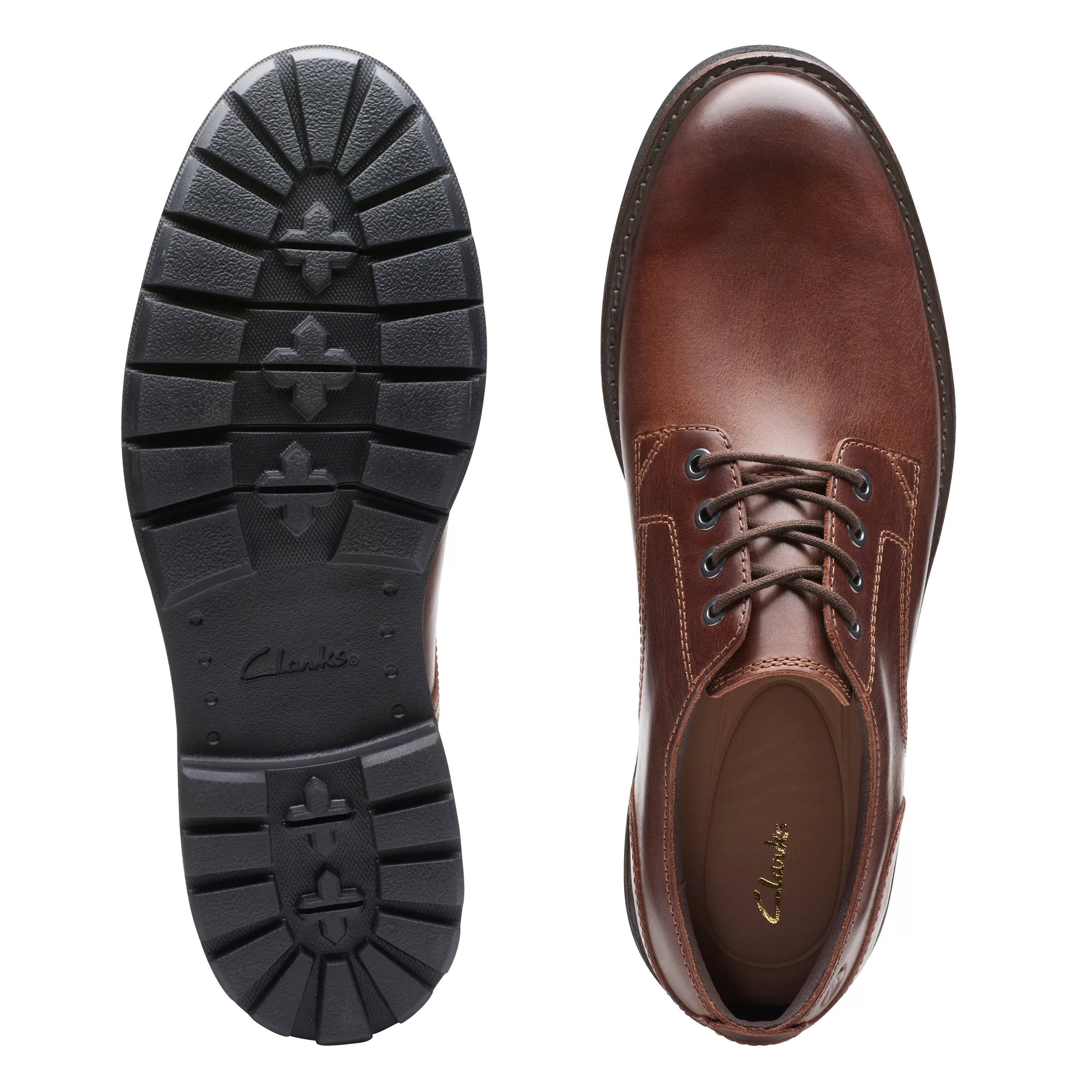 Clarks Schnürschuh "Batcombe Tie", Schnürschuh, Halbschuh mit Profilsohle günstig online kaufen