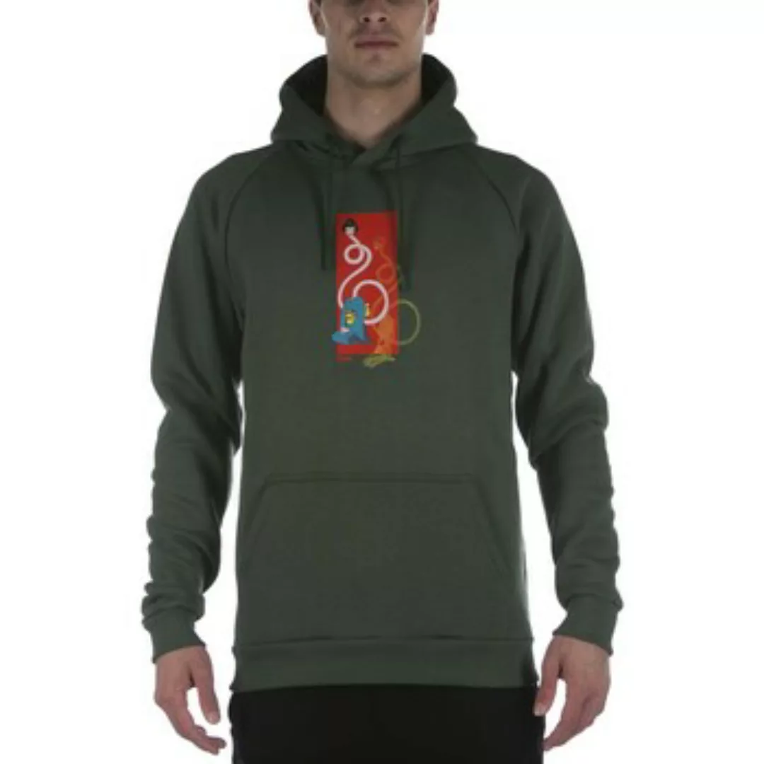 Dolly Noire  Fleecepullover Felpa Rokurokubi Verde günstig online kaufen