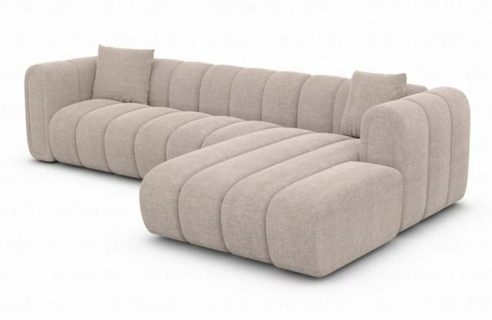 Sofa Dreams Ecksofa Stoff Luxus Ecksofa Polster Couch Stoffsofa Almagro L F günstig online kaufen