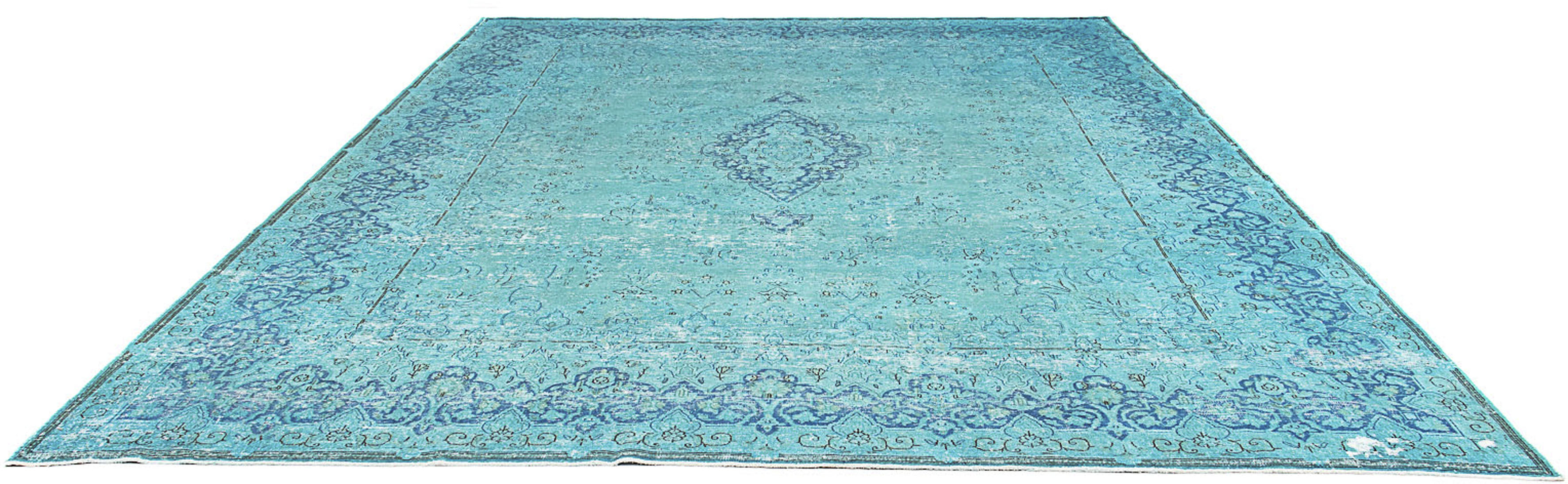 morgenland Teppich »Vintage - 395 x 295 cm - blau«, rechteckig, Wohnzimmer, günstig online kaufen