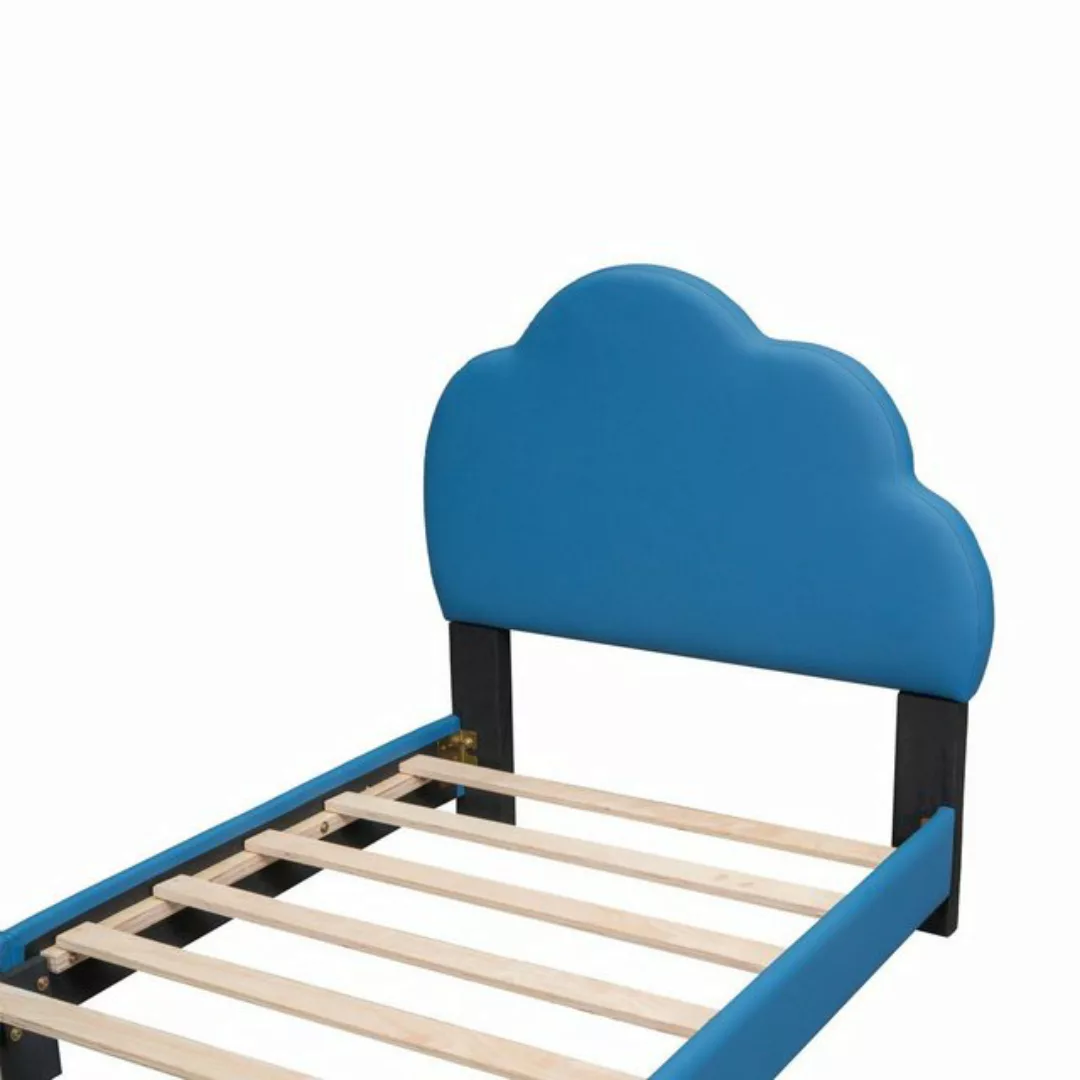 Sweiko Polsterbett, Kinderbett mit wolkenförmigem Kopfteil, Kunstleder, 90* günstig online kaufen