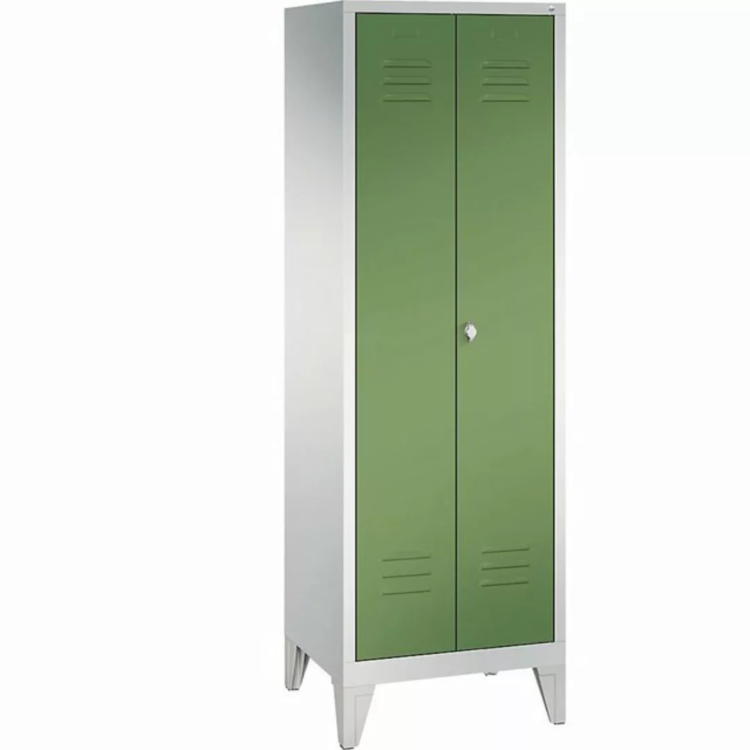 C+P Garderobenschrank Breite: 610 mm x Tiefe: 500 mm x Höhe: 1850 mm lichtg günstig online kaufen