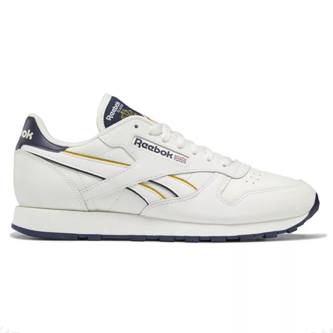 Reebok Classics Leder Turnschuhe EU 47 Chalk / Vector Navy / Semi Solar Gol günstig online kaufen