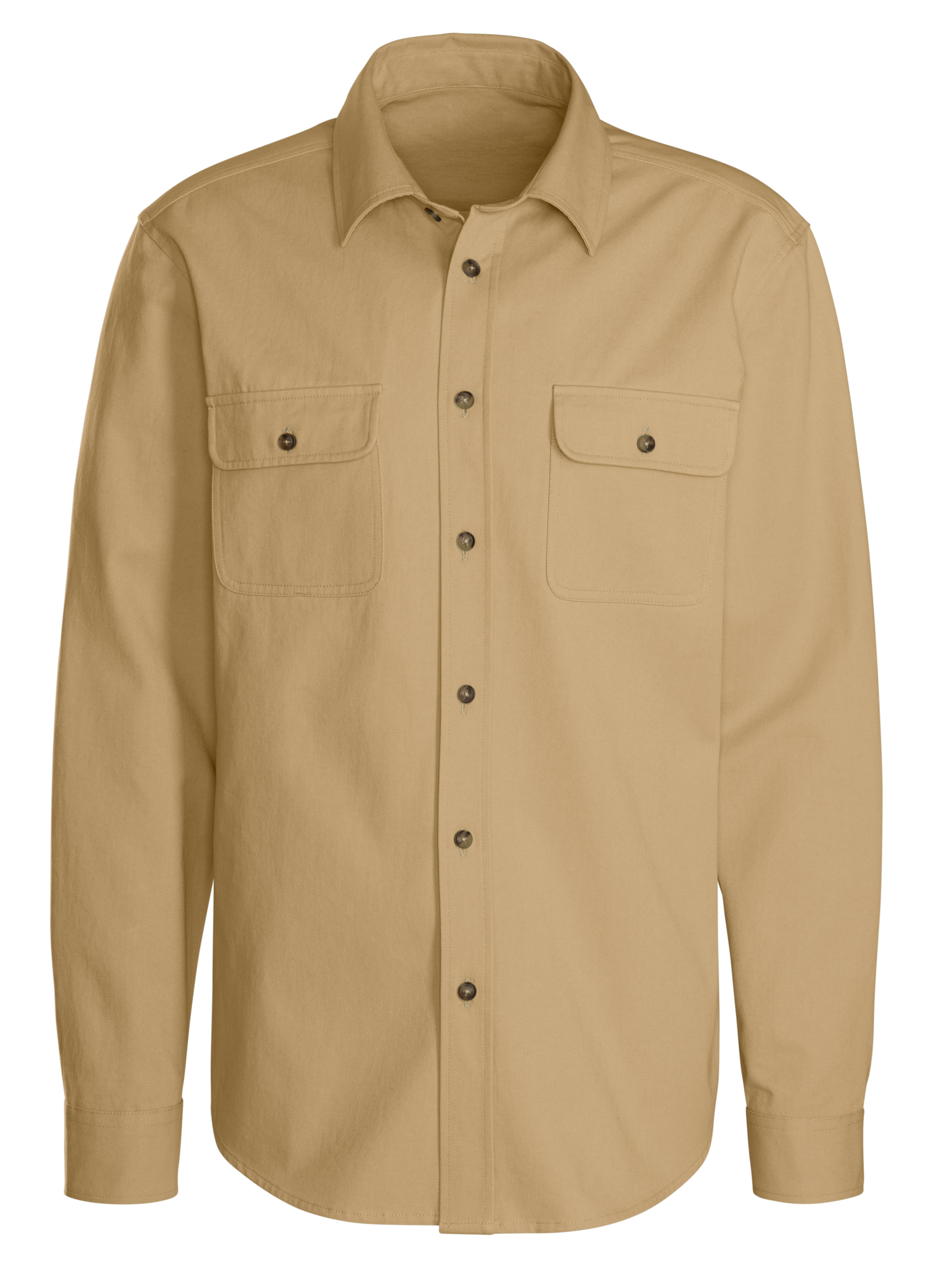 John Devin Langarmhemd Overshirt aus reiner günstig online kaufen
