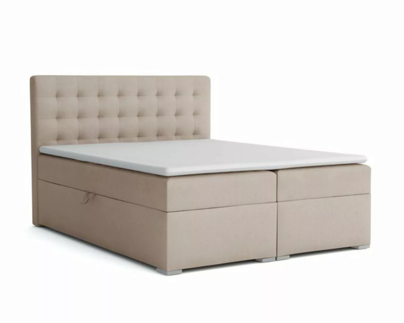 Deine Möbel 24 Boxspringbett LIVIA Boxspring Komplettbett Polsterbett Bonel günstig online kaufen