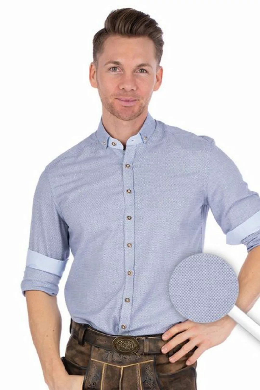 orbis Trachtenhemd Trachtenhemd - TANKRED - marine/weiß gemustert günstig online kaufen
